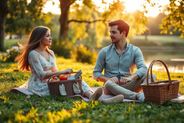 A couple discussing their Christian values while dating, embodying the theme of Christian dating without complications.