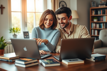 An image representing online Christian relationships, connecting faith and love through dating platforms.