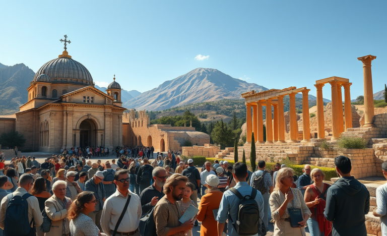 A scenic view of the Church of the Holy Sepulchre showcasing its historical significance in Christianity.