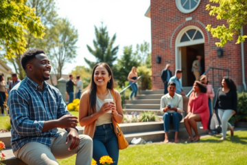 Exploring faith-based communities and events to find Christian love.