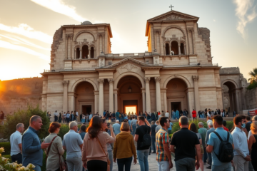 An image showcasing popular Christian sites and their significance.