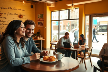 A diverse group of Christians engaging in fellowship and connection, symbolizing relationships built through faith.