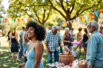 A group of Christian individuals engaging in fellowship and community activities.