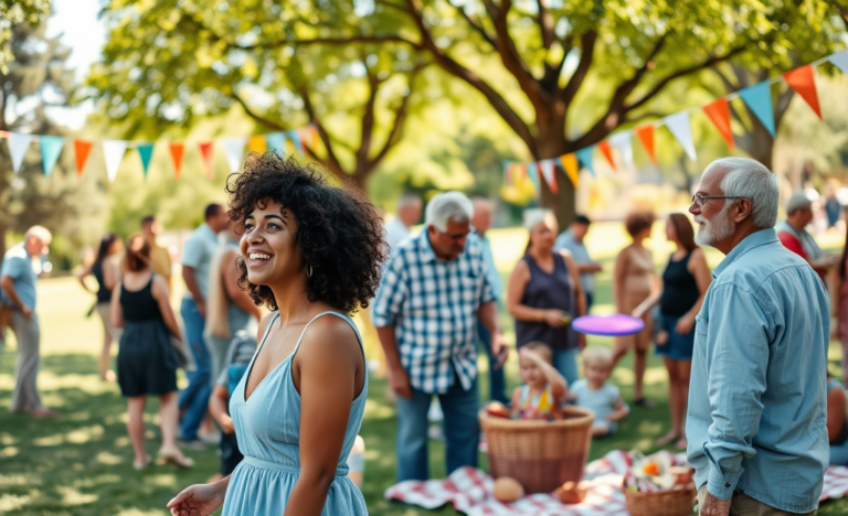 A group of Christian individuals engaging in fellowship and community activities.