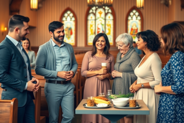 Image representing Christian singles connecting for relationships based on shared faith.