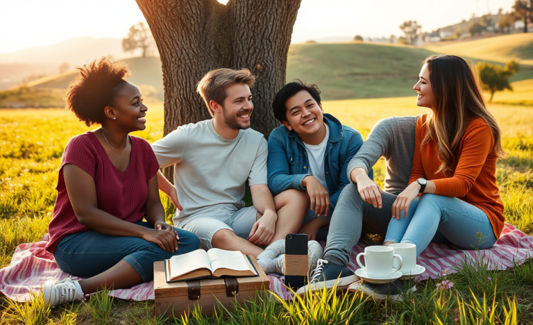 A couple engaging in conversation over coffee, representing secure Christian dating.