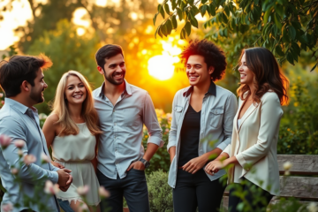 A couple exploring Christian dating options together.