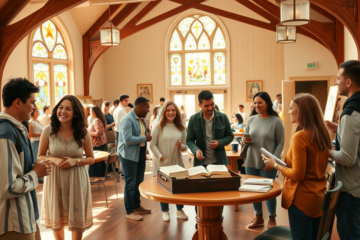 Image illustrating the concept of finding true Christian relationships through community and shared faith.