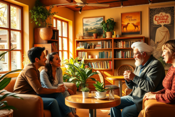 A collage of screenshots from various Christian relationship platforms.