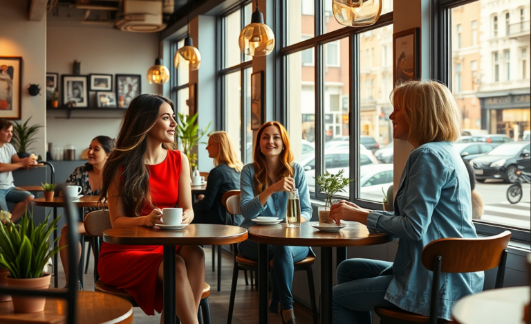 A beautiful Russian single woman smiling, ready to connect.