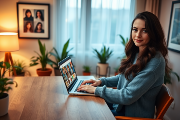 A young woman smiling, representing the theme of chatting with single Russian women online.