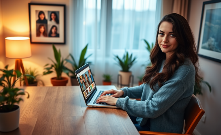 A young woman smiling, representing the theme of chatting with single Russian women online.