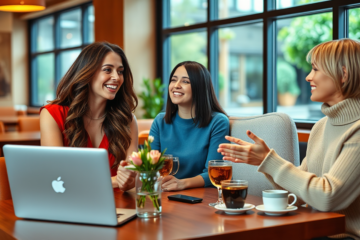 A collage of single Russian women open to chat and connect.