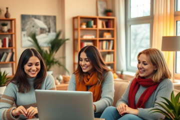 A woman from Russia smiling and engaging in an online chat.