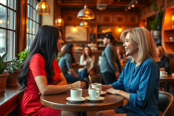 A vibrant image showcasing single Russian women ready to chat instantly.