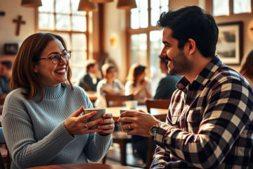 An app interface showcasing Christian singles connecting and building relationships based on shared values and faith.